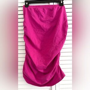 NEW TORRID ruched Fuchsia Tube Top